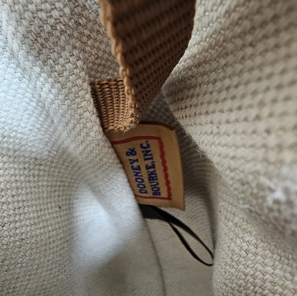 Dooney & Bourke Tote Bag DB Monogram & Vachetta Leather Signature Purse - Picture 9 of 16